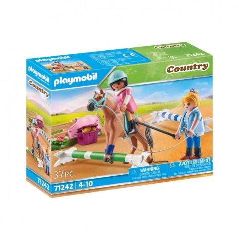 CLASE DE EQUITACIÓN PLAYMOBIL