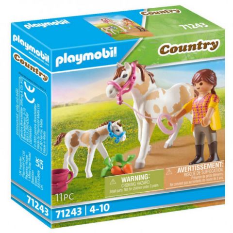 CABALLO CON POTRO PLAYMOBIL 