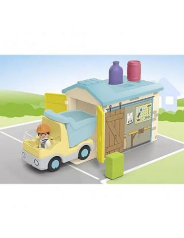 CAMIÓN DE OBRAS CON GARAJE PLAYMOBIL JUNIOR