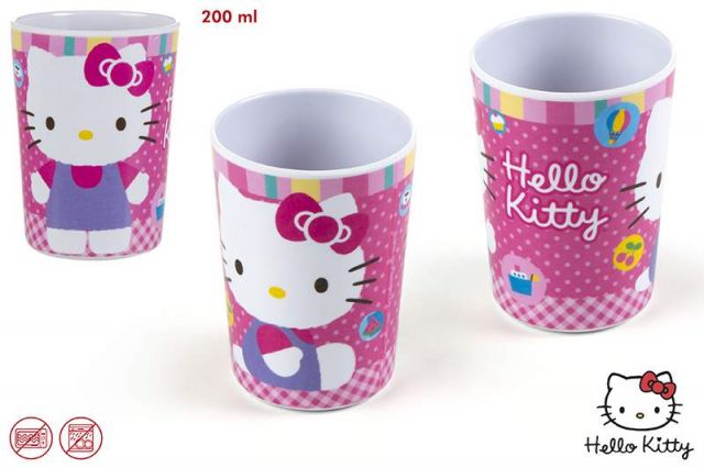 VASO MELAMINA HELLO KITTY