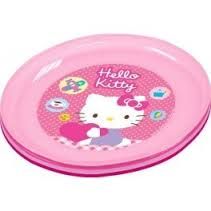 SET 3 PLATOS PLASTICO HELLO KITTY