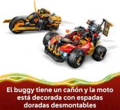 VEHÍCULOS COMBINABLES KAI Y COLE  LEGO NINJAGO