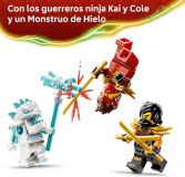 VEHÍCULOS COMBINABLES KAI Y COLE  LEGO NINJAGO