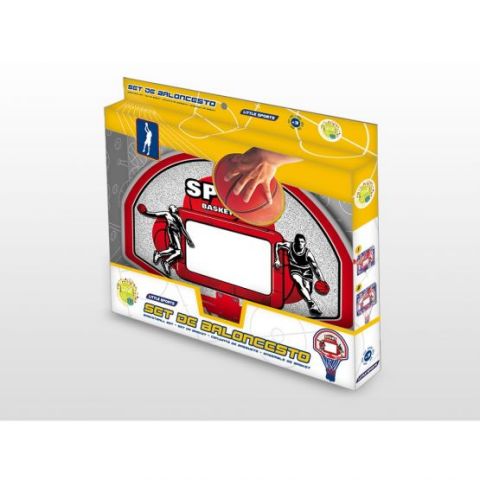 SET DE BALONCESTO CON CANASTA 28 CM Y PELOTA