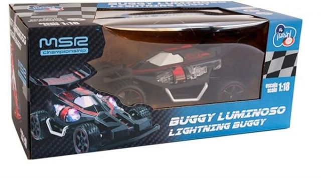 BUGGY CAR NEGRO R/C  ESC.1:18 TACHAN (pilas)