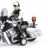 MOTO DE POLICÍA 1:16 LUZ SONIDO HÉROES DE CIUDAD