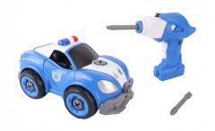 RC COCHE DE POLICÍA ARMABLE 22 PZAS TACHÁN