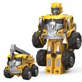 ROBOT AMARILLO 3EN1 27 PZAS TRANS. VEHÍCULO TACHÁN