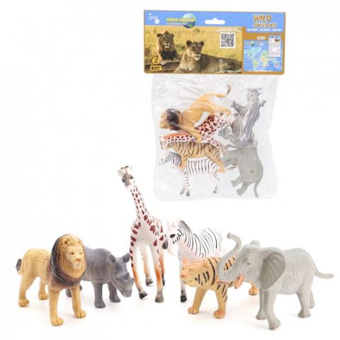 BLISTER ANIMALES SALVAJES 6 PIEZAS TACHAN