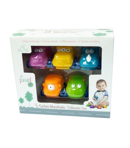 SET 5 MINI COCHES MONSTRUO TACHAN 