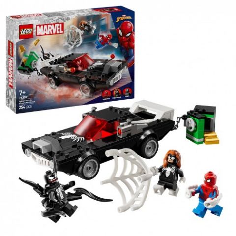 SPIDERMAN VS COCHE BRUTAL DE VENOM LEGO MARVEL 