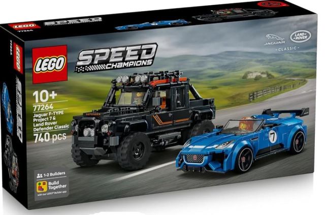 JAGUAR PROJECT 7 Y LAND ROVER DEFENDER LEGO SPEED 