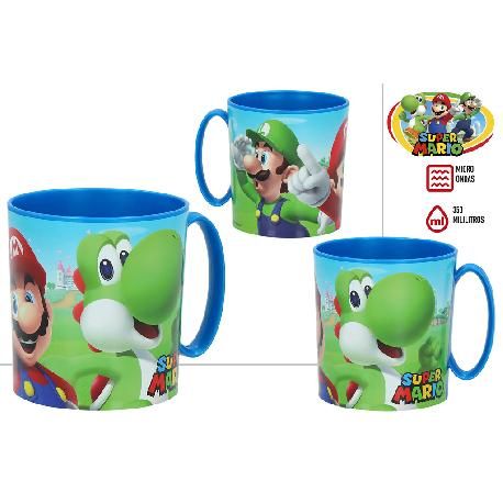 TAZA SUPER MARIO MICROONDAS 350ML PLÁSTICO