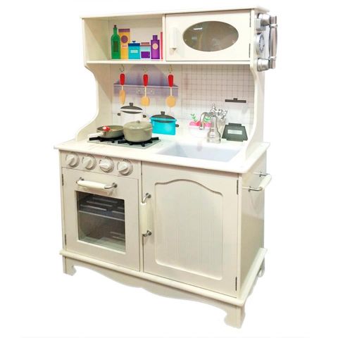 COCINA VINTAGE MADERA TACHAN 65X97X30