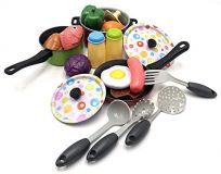 SET MENAJE COCINA METÁLICO COLORES 22 PZAS TACHAN