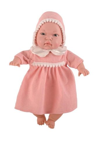 MUÑECA 30 CM SONIDOS Y GORRO PUNTO TACHAN 