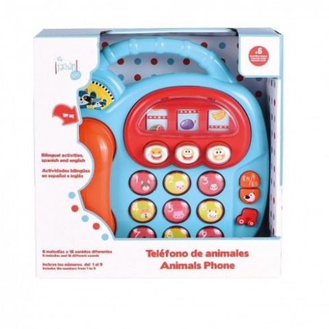 TELÉFONO CON TECLAS DE ANIMALES Y NÚMEROS TACHAN