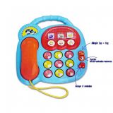 TELÉFONO CON TECLAS DE ANIMALES Y NÚMEROS TACHAN