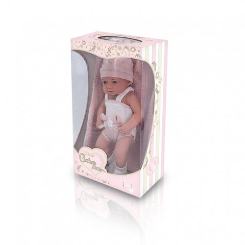 BEBE 40 CM CONJUNTO DE PUNTO ROSA TACHAN 