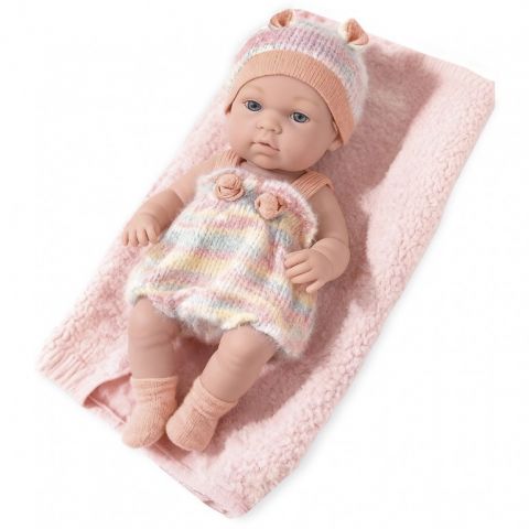 BEBÉ CONJUNTO MULTICOLOR C/MANTA 30 CM TACHÁN