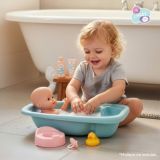 BAÑERA AZUL CON ACCESORIOS TACHÁN