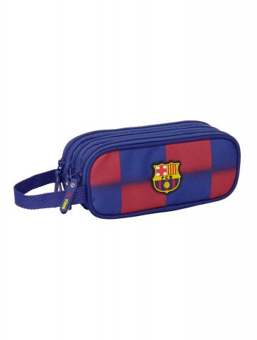 PORTATODO TRIPLE FC BARCELONA CUADROS SAFTA