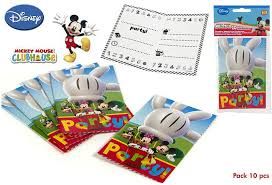 PACK 10 INVITACIONE MICKEY