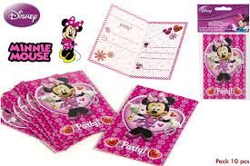 PACK 10 INVITACIONES MINNIE