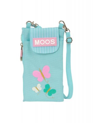 MONEDERO PORTAMOVIL RECICL.MOOS BUTTERFLIES SAFTA