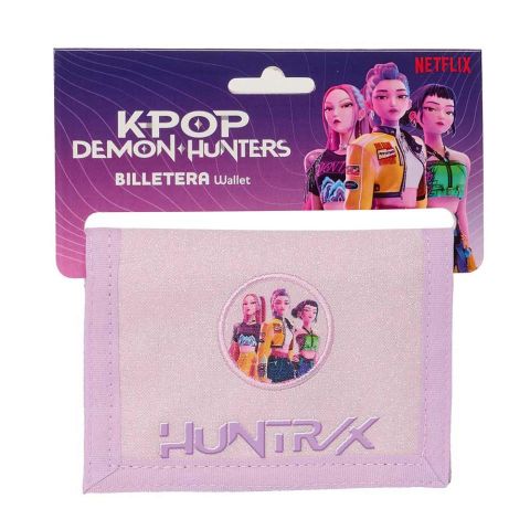 BILLETERA K-POP DEMON HUNTERS ICONIC LILA SAFTA