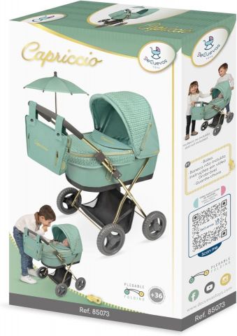 COCHE MUÑECAS PLEG. C/SOMBRILLA CAPRICCIO 64 CM DE