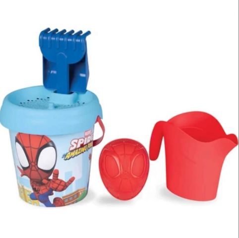 CUBO MOLDES CON REGADERA SPIDEY SMOBY
