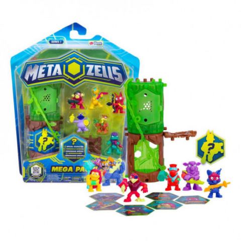 MEGA PACK 7 FIGURAS METAZELLS Y 2 LOGS IMC TOYS