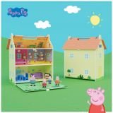 CASA DE MADERA DE PEPPA PIG CN 4 PERSONAJES DEQUBE