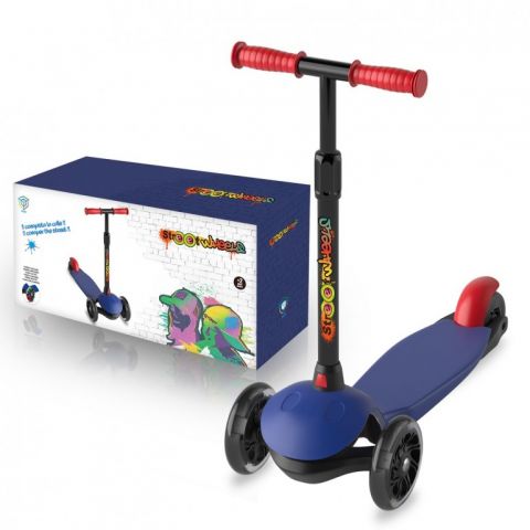SCOOTER 3 RUEDAS LED AZUL