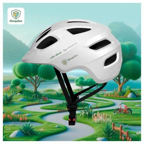 CASCO BICI BLANCO 48-52 CM DEQUBE