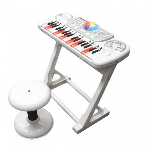 TECLADO ELECTRÓNICO DISCO C/ TABURETE TACHAN
