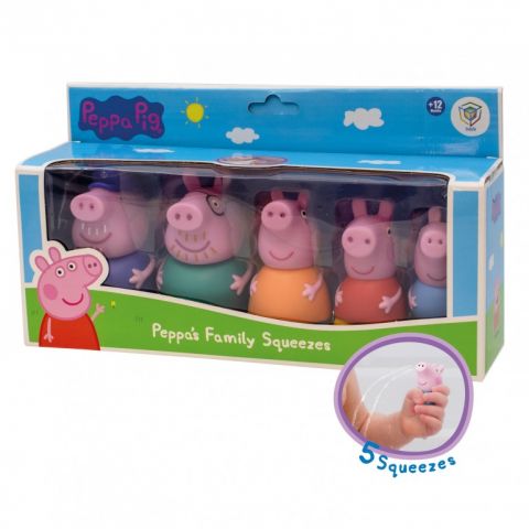 5 FIGURAS DE BAÑO PEPPA PIG DEQUBE