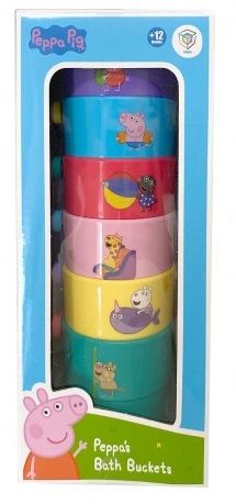 CUBOS APILABLES DE BAÑO PEPPA PIG DEQUBE