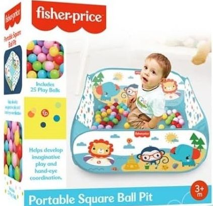 PISCINA DE BOLAS C/25 BOLAS FISHER PRICE 