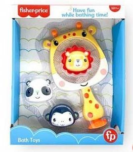 CANASTA DE BAÑO CON 3 FIGURAS FISHER PRICE 