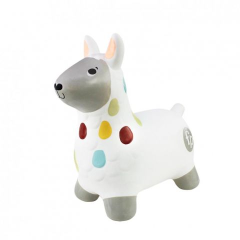 LLAMA SALTARINA FISHER PRICE CON HINCHADOR DEQUBE 