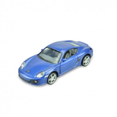 PORSCHE CAYMAN S 1:32 PULLBACK AZUL DEQUBE