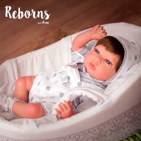 REBORN ARIAS 40CM SOFÍA C/CAPAZO 