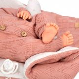 REBORN ELBA 40 CM C/SACO DORMIR ROSA ARIAS