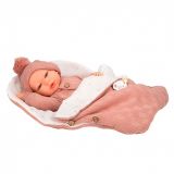 REBORN ELBA 40 CM C/SACO DORMIR ROSA ARIAS