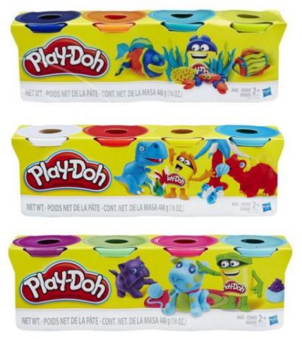 PLAYDOH PACK 4 BOTES