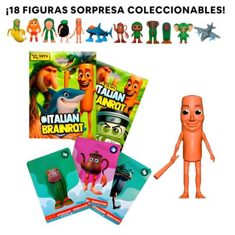 FIGURA SORPRESA ITALIAN BRAINROT + CARTAS  VALUVIC