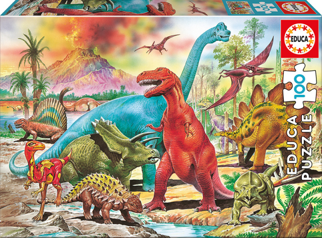 PUZZLE 100 PZAS DINOSAURIOS EDUCA 
