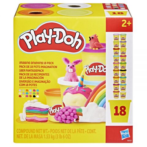PLAY DOH PACK 18 BOTES HASBRO
